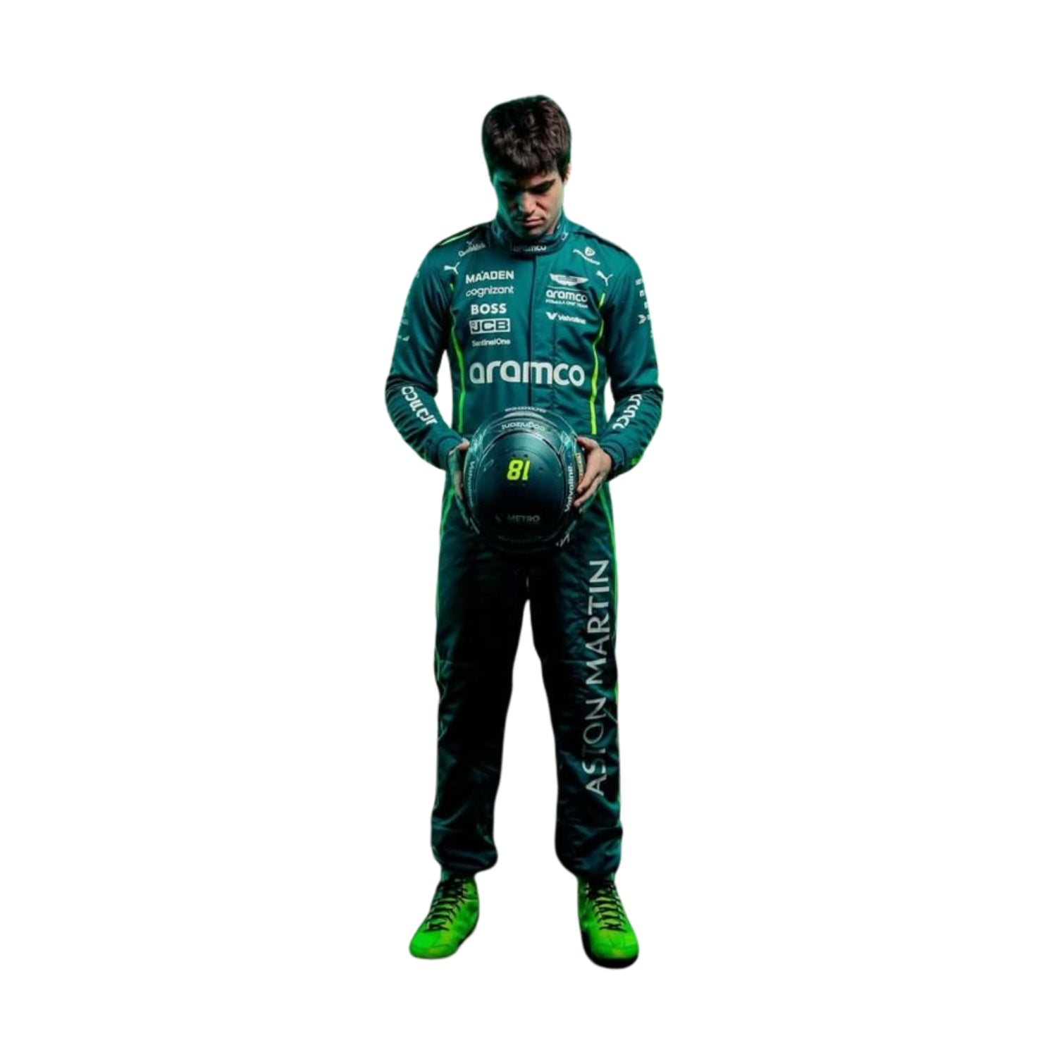 Lance Stroll 2025 F1 Racing Suit Team Aston Martin