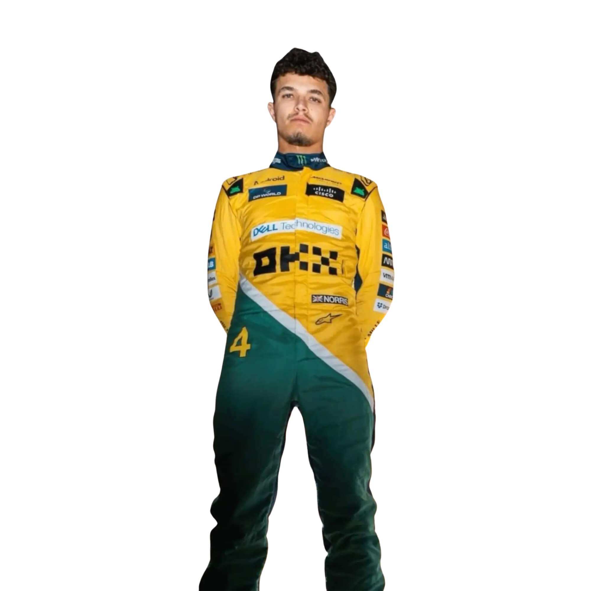 Lando Norris 2024 Monaco GP F1 Racing Suit Team McLaren
