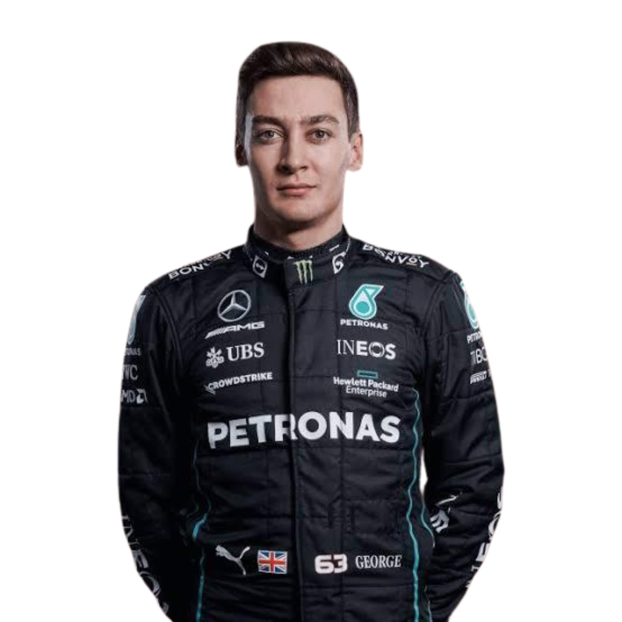 George Russell 2022 F1 Racing Suit Team Mercedes