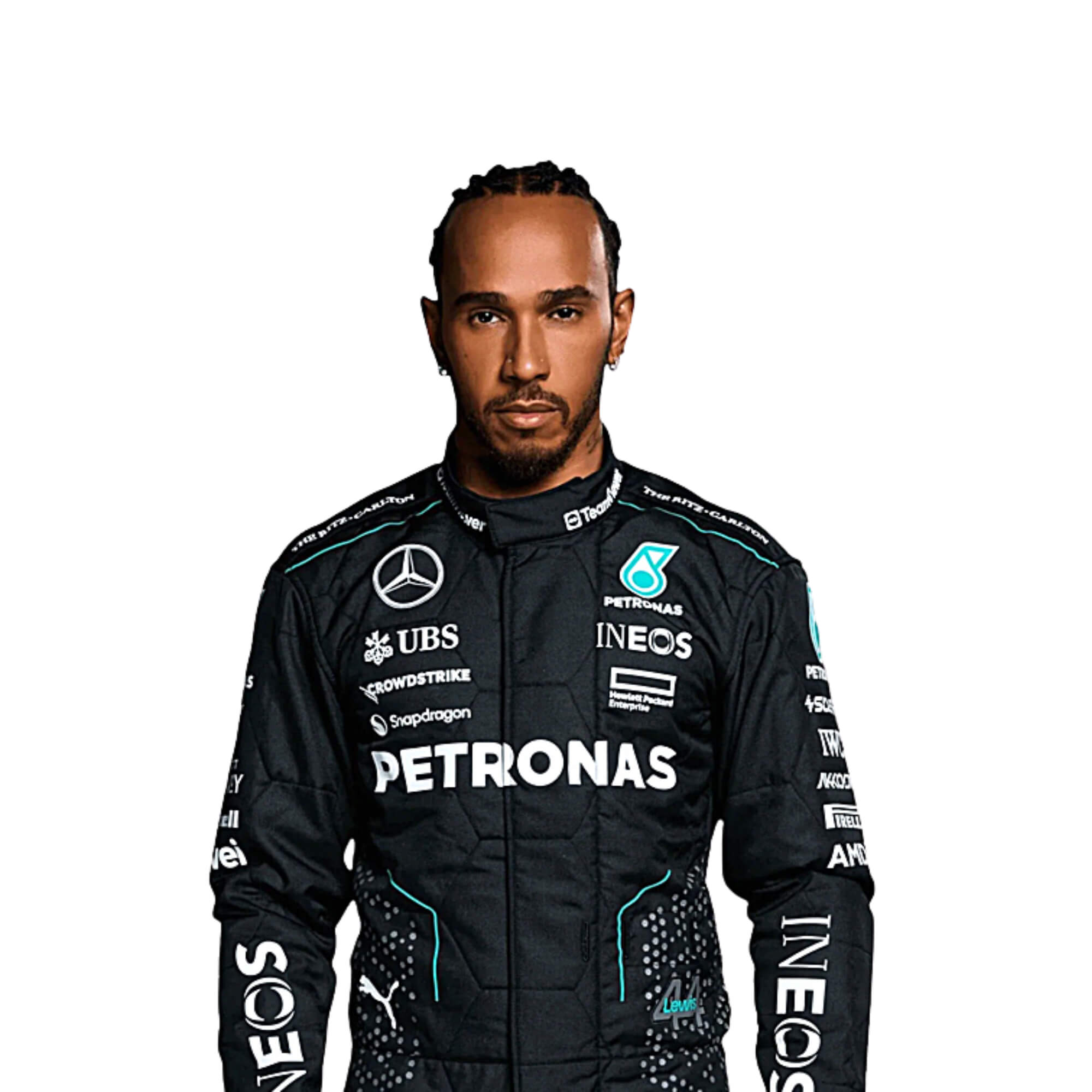 Lewis Hamilton 2024 F1 Racing Suit Team Mercedes AMG
