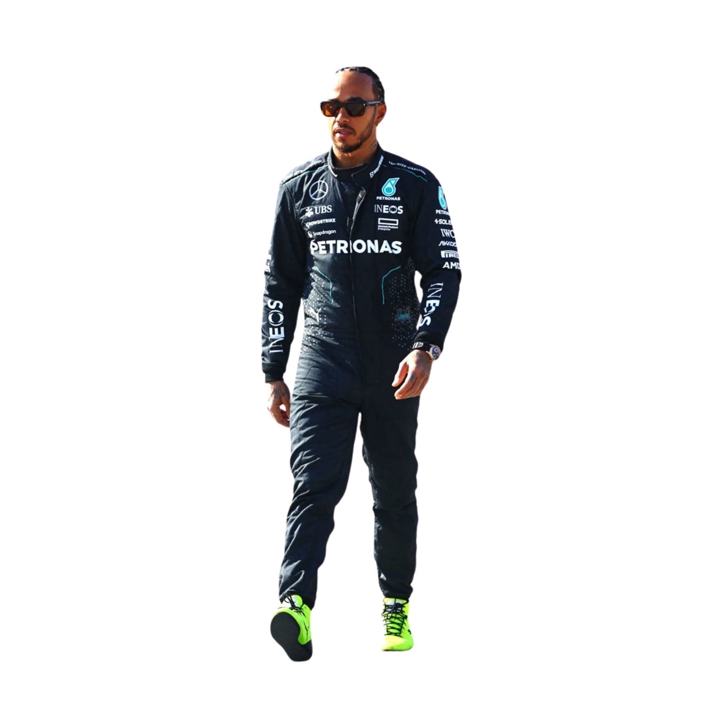 Lewis Hamilton 2024 F1 Racing Suit Team Mercedes AMG