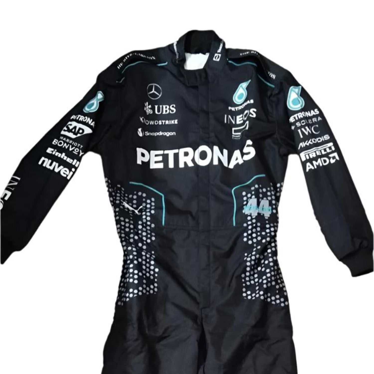 Lewis Hamilton 2024 F1 Racing Suit Team Mercedes AMG