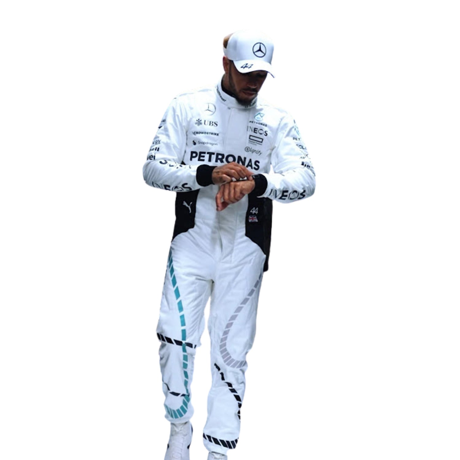 F1 Racing Costume Worn by Lewis Hamilton & George Russell– 2024 Qatar GP