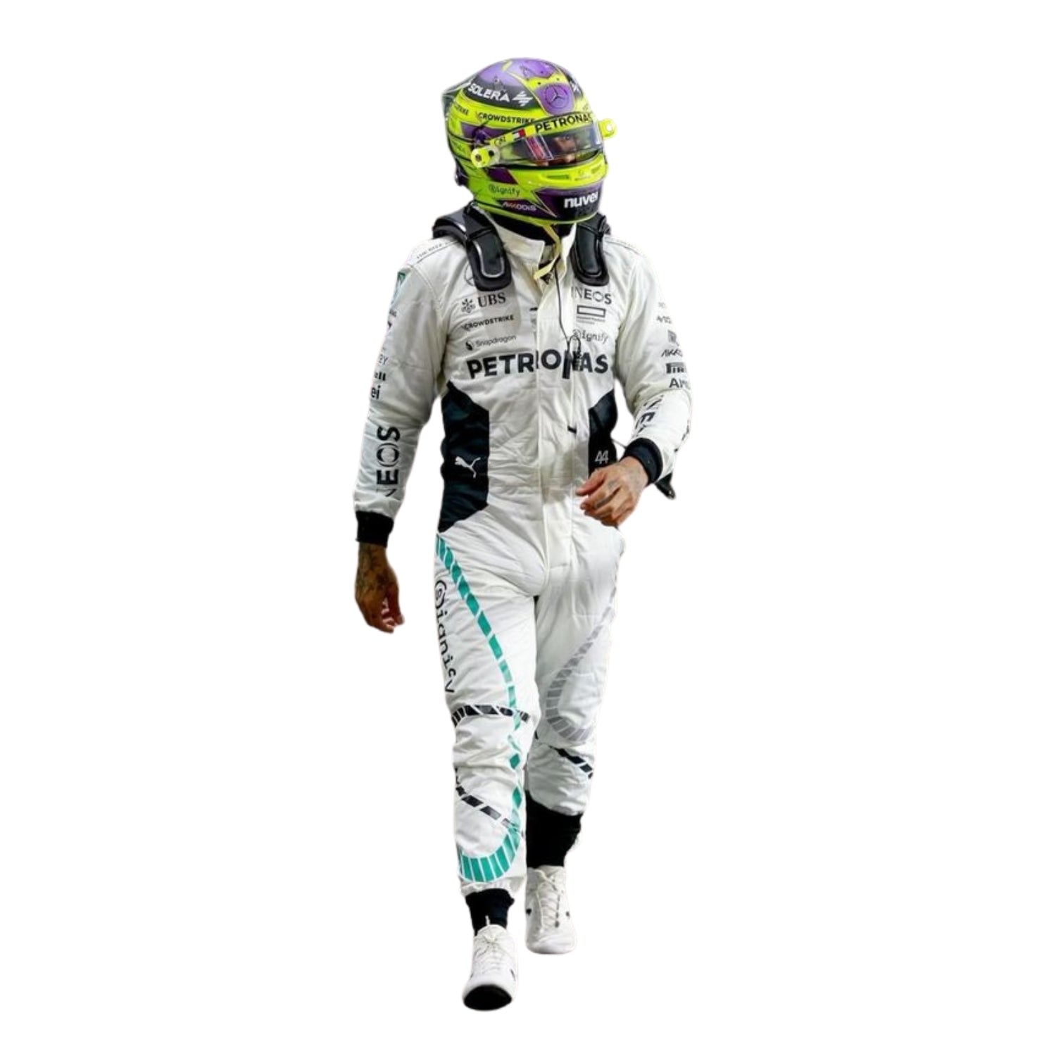 F1 Racing Costume Worn by Lewis Hamilton & George Russell– 2024 Qatar GP