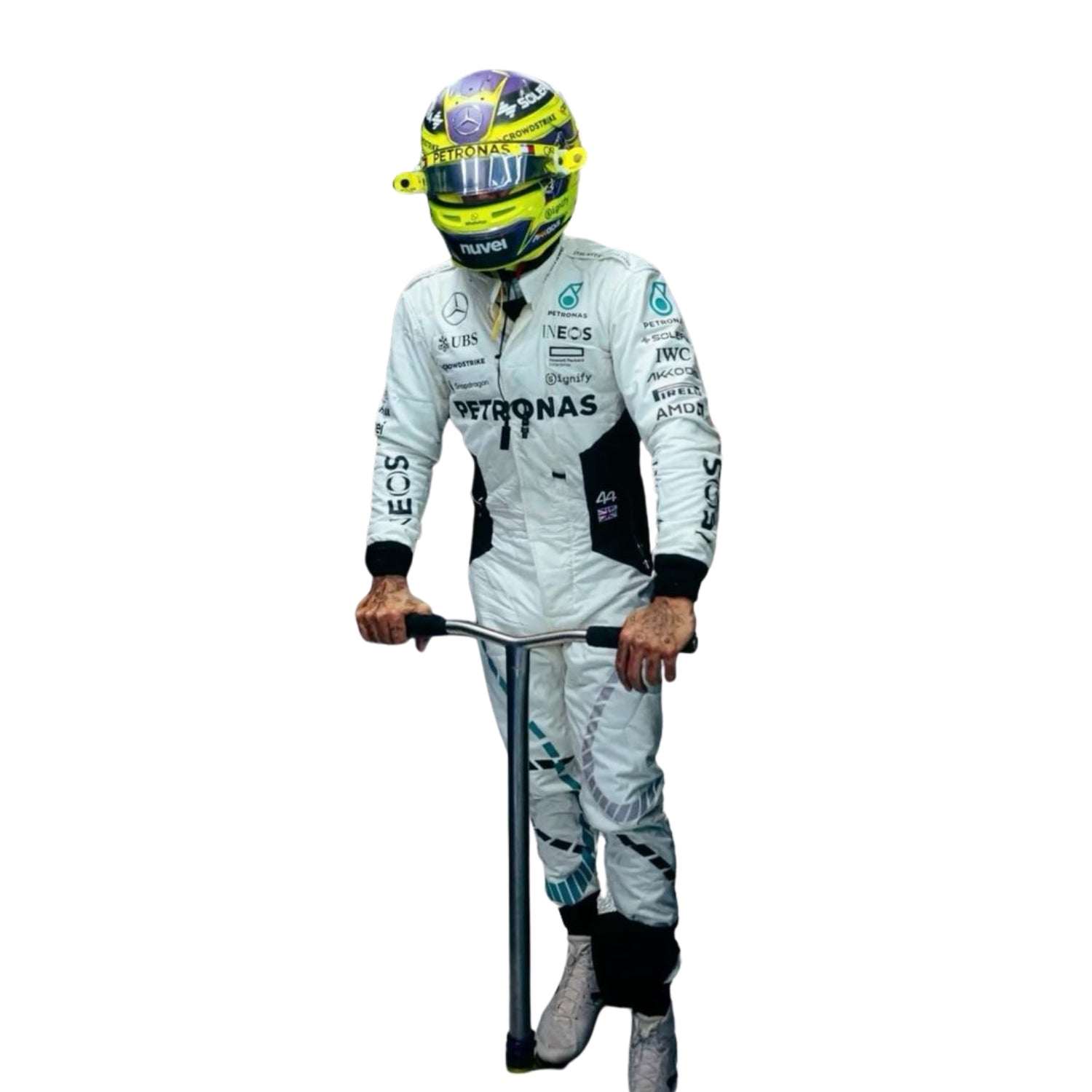 F1 Racing Costume Worn by Lewis Hamilton & George Russell– 2024 Qatar GP