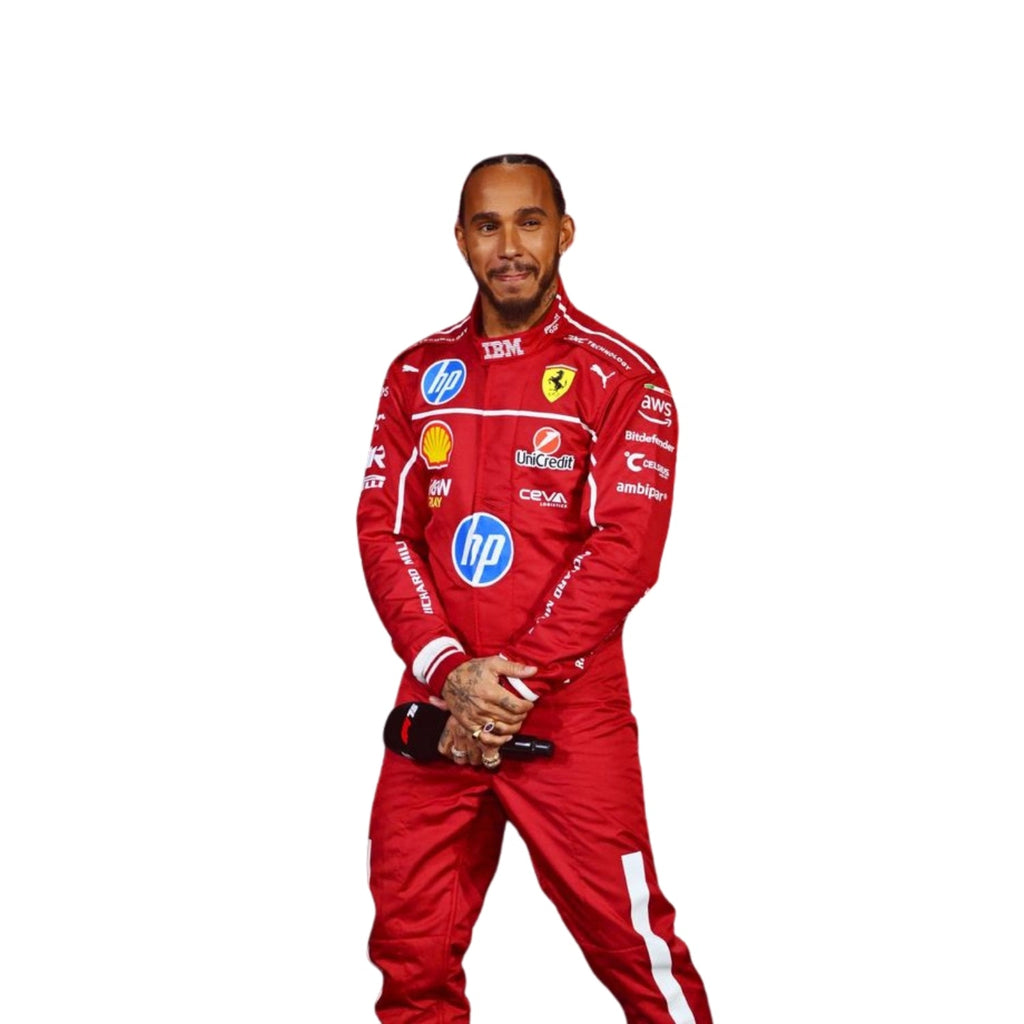 Lewis Hamilton 2025 F1 Racing Suit Team Ferrari