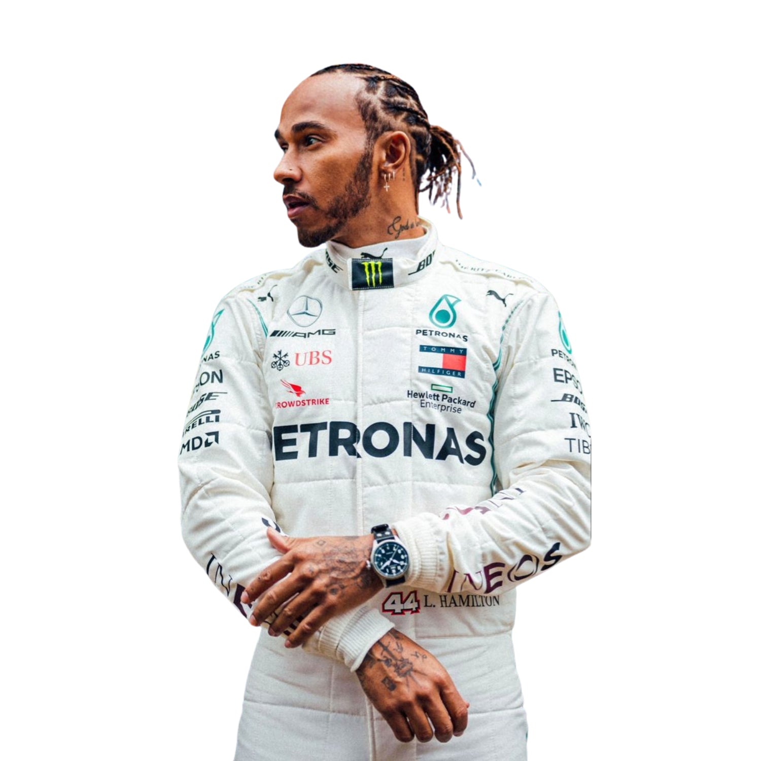 Lewis Hamilton 2019 F1 Racing Suit Team Mercedes