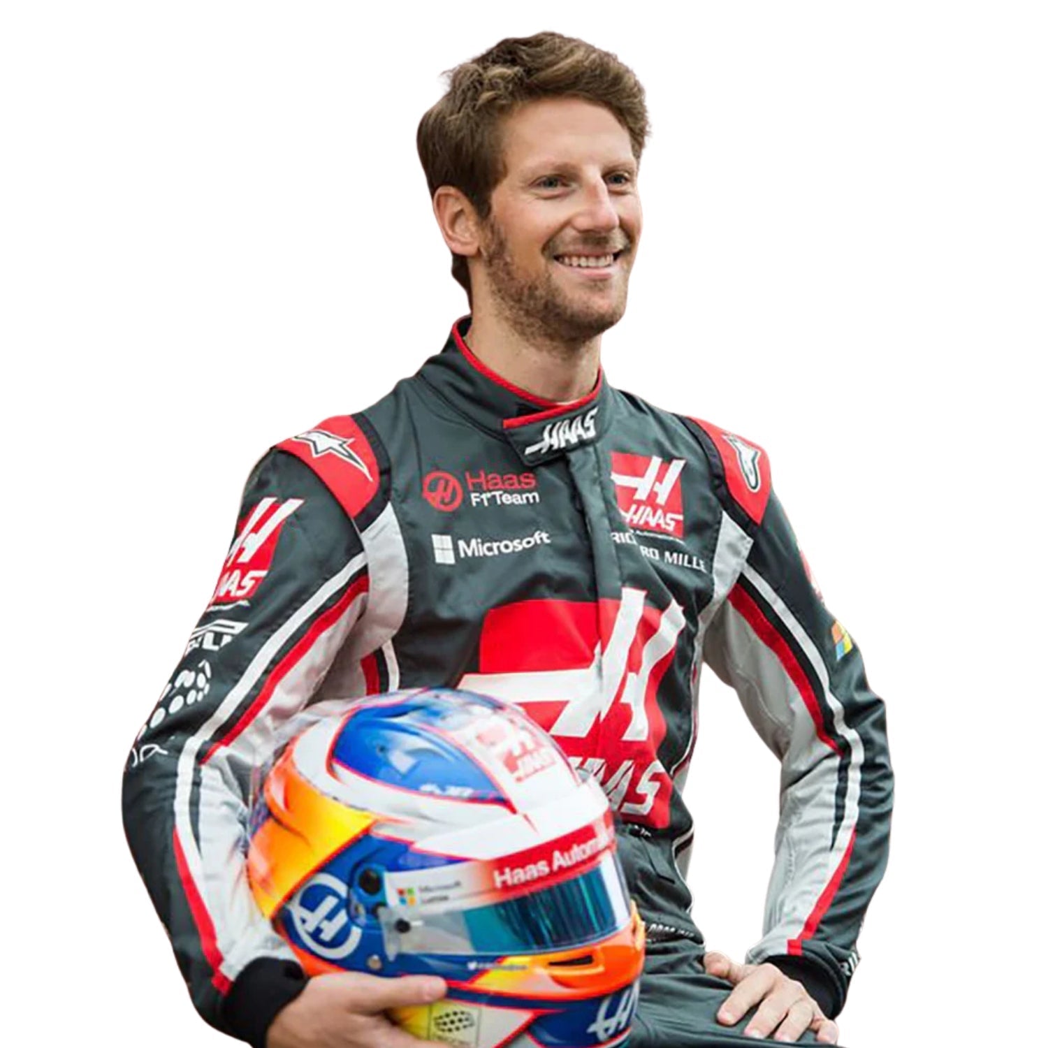Romain Grosjean 2017 F1 Racing Suit Team Haas