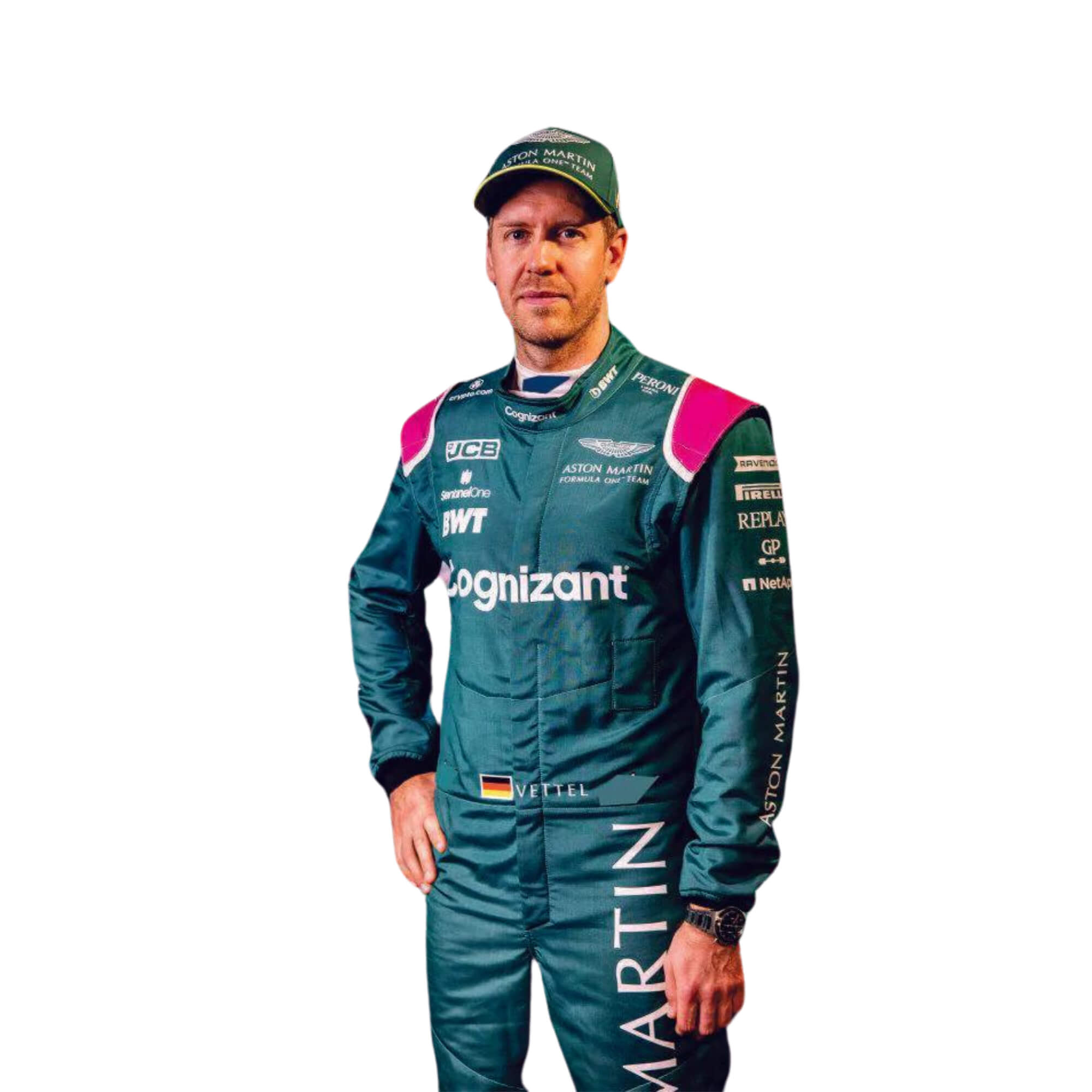 Sebastian Vettel 2021 F1 Racing Suit Team Aston Martin