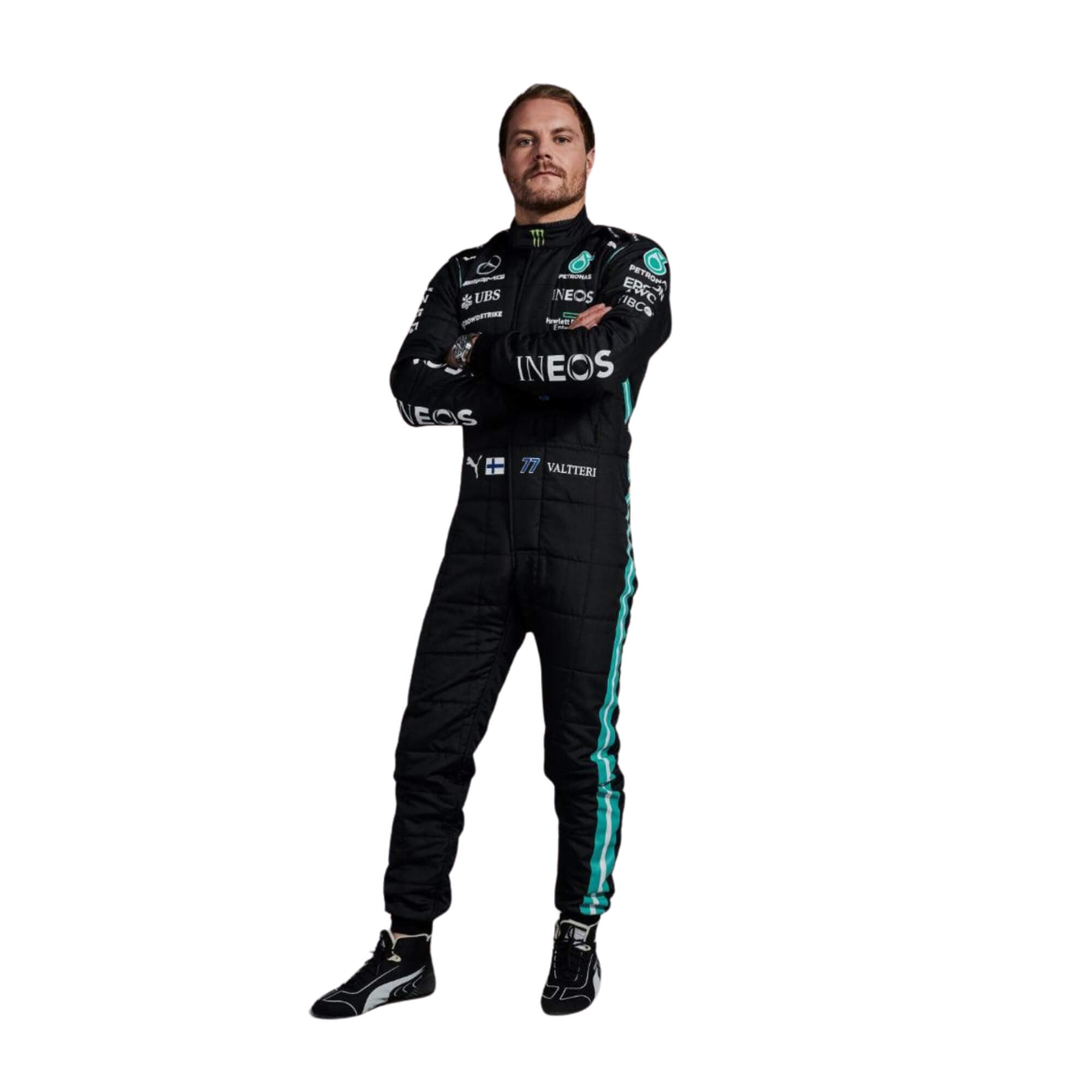 Valtteri Bottas 2021 F1 Racing Suit Team Mercedes