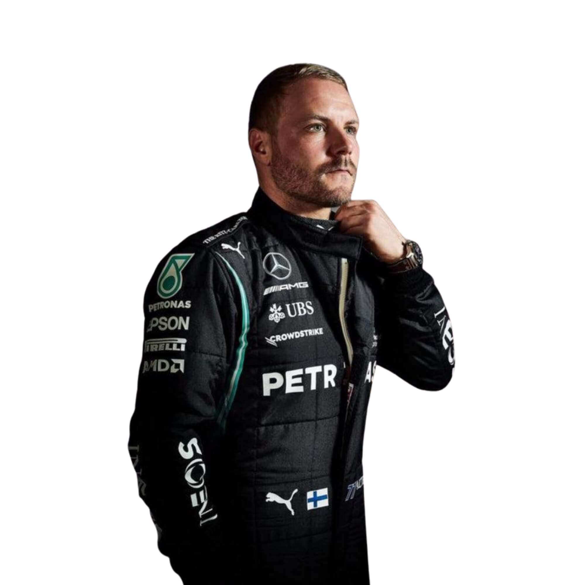 Valtteri Bottas 2021 F1 Racing Suit Team Mercedes
