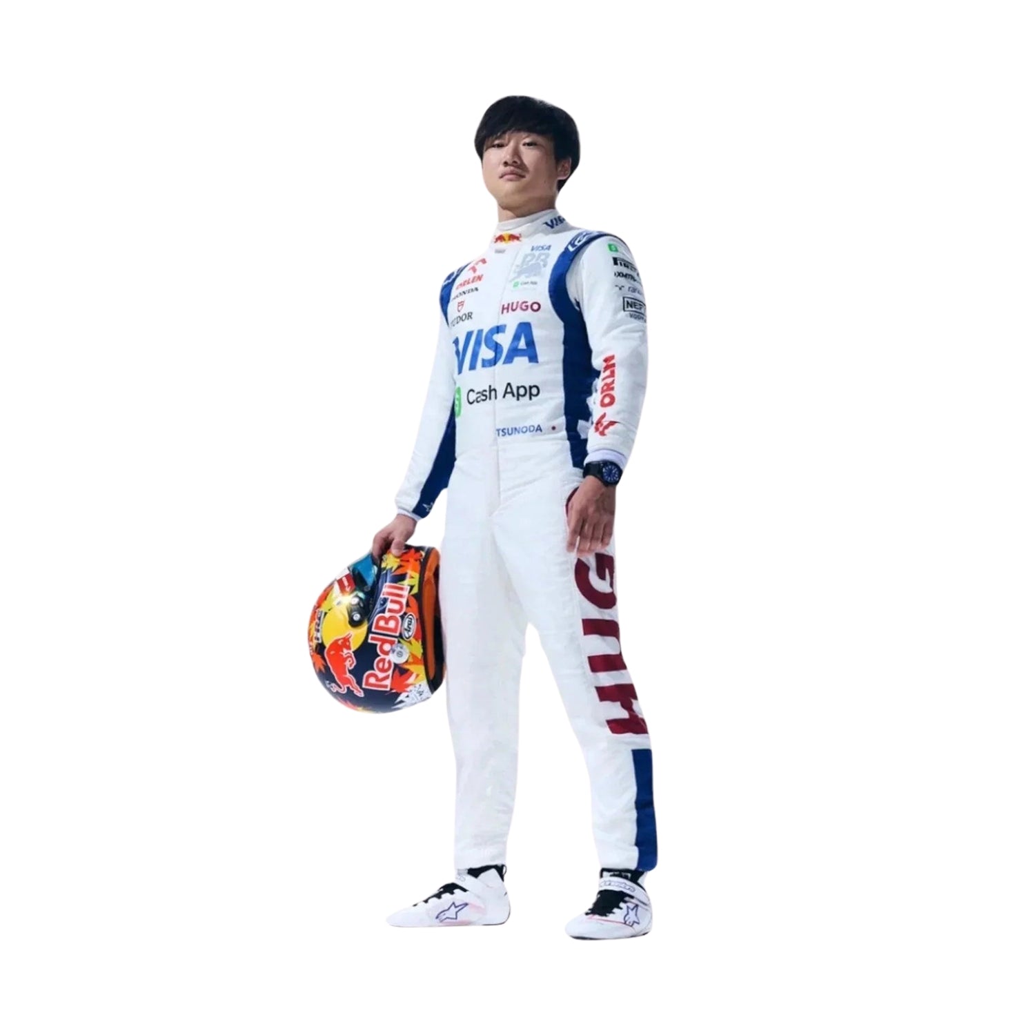 2024 Yuki Tsunoda Visa Cash App F1 Racing Suit