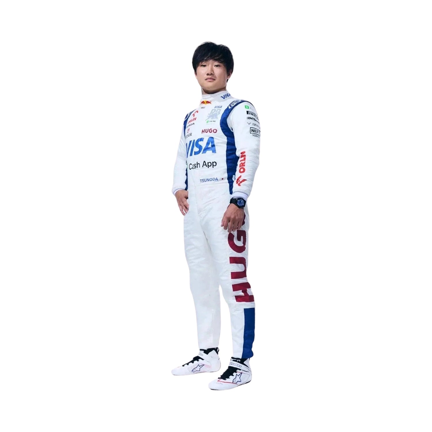 2024 Yuki Tsunoda Visa Cash App F1 Racing Suit