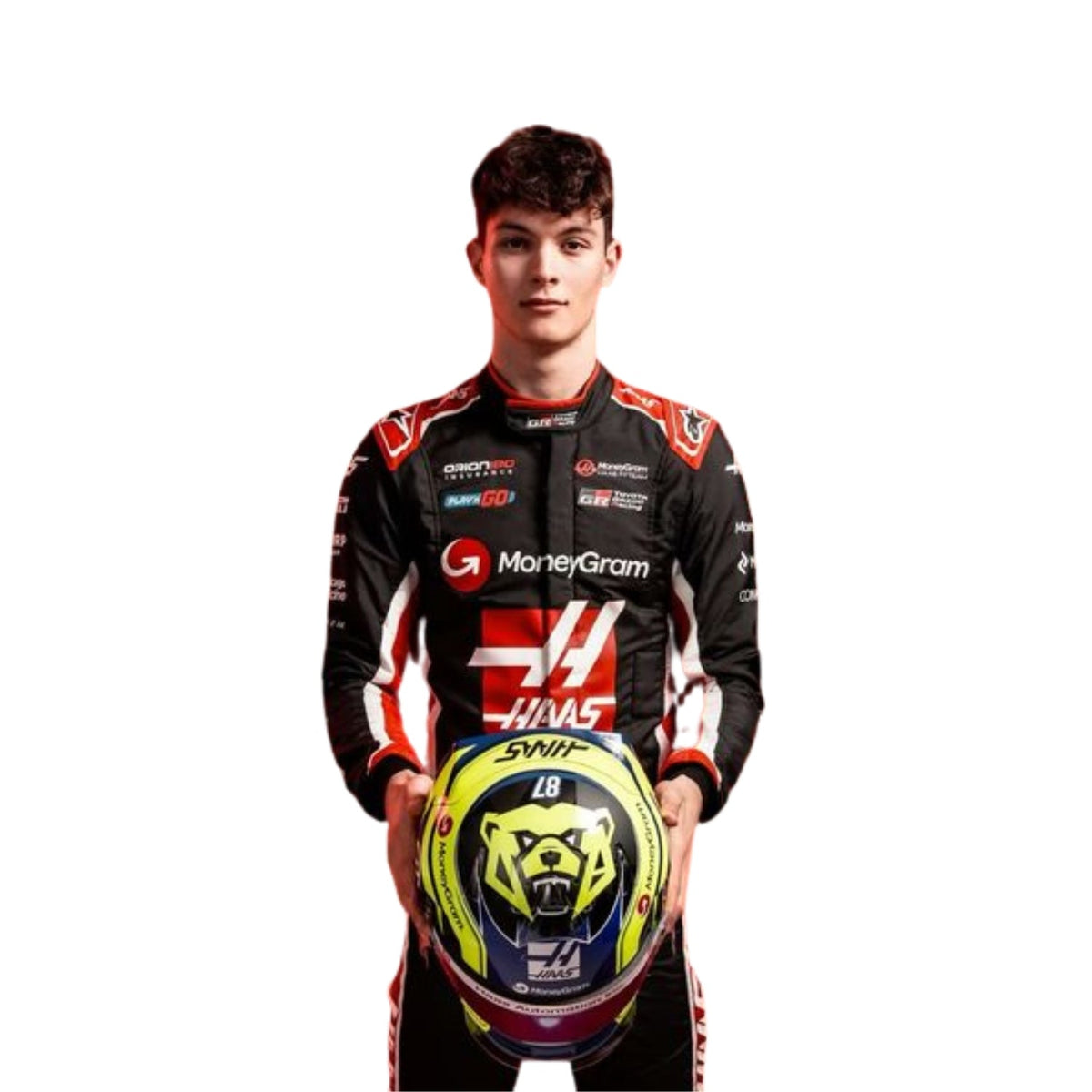 Oliver Bearman Haas 2025 F1 racing suit side view